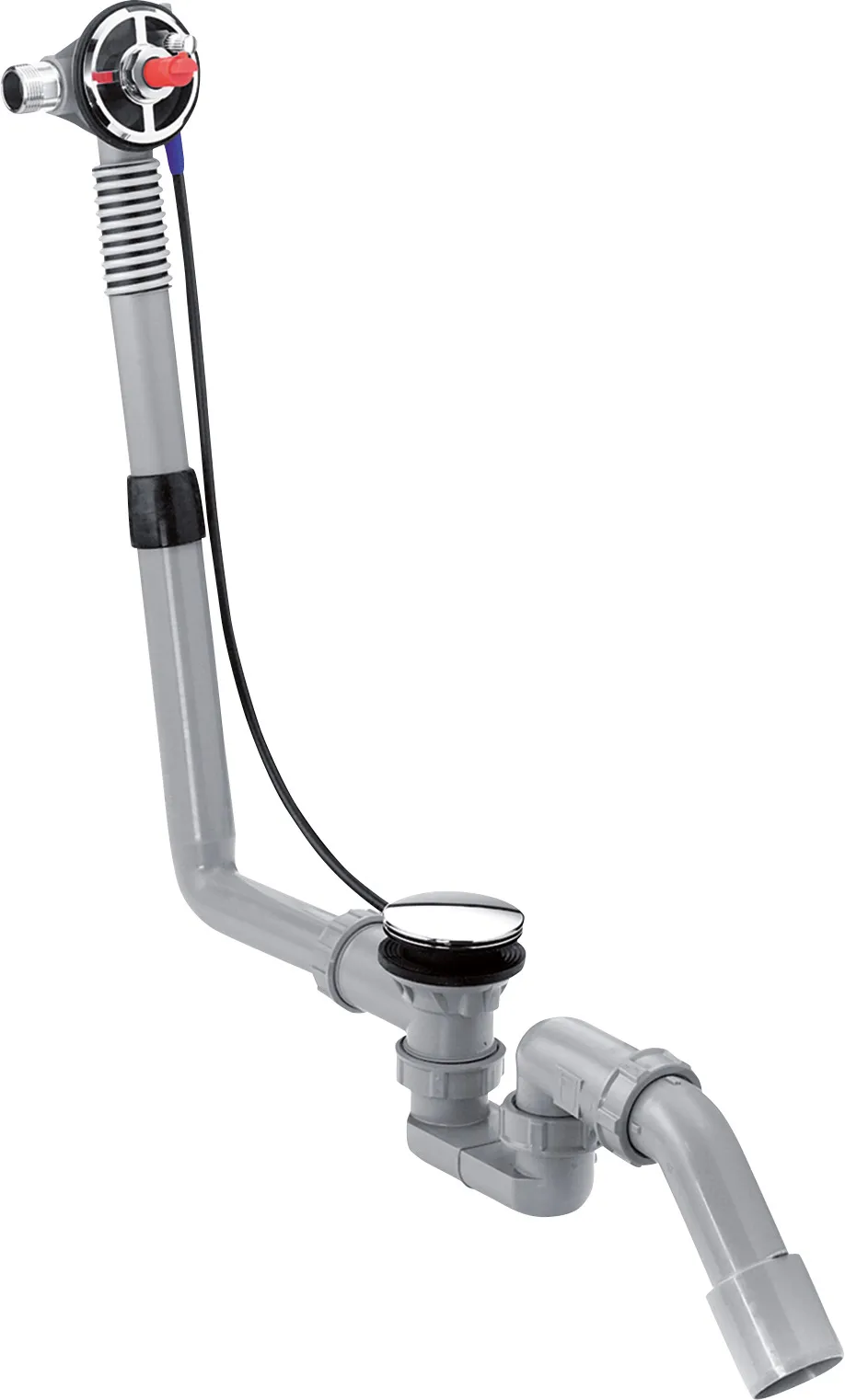 Exafill S Concealed body (basic set) bath filler, pop-up waste with overflow for standard baths