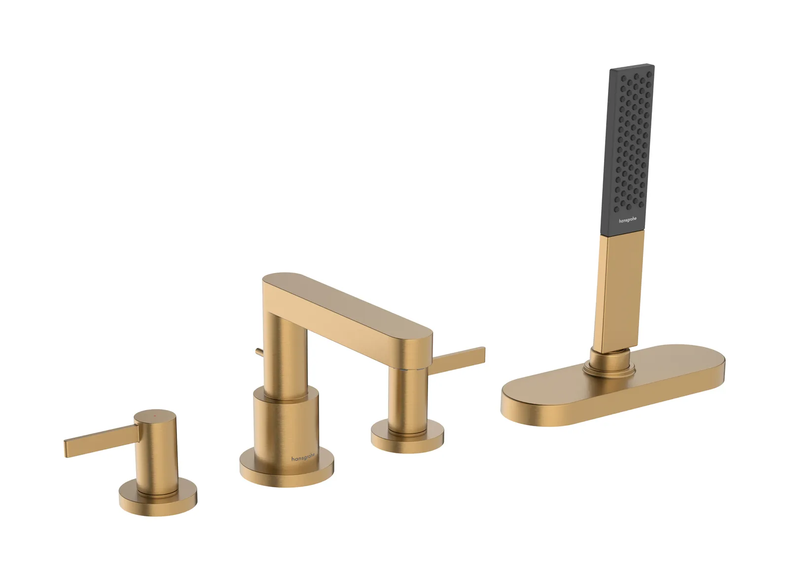 Finoris Bath-rim mixer, 4-hole, with sBox