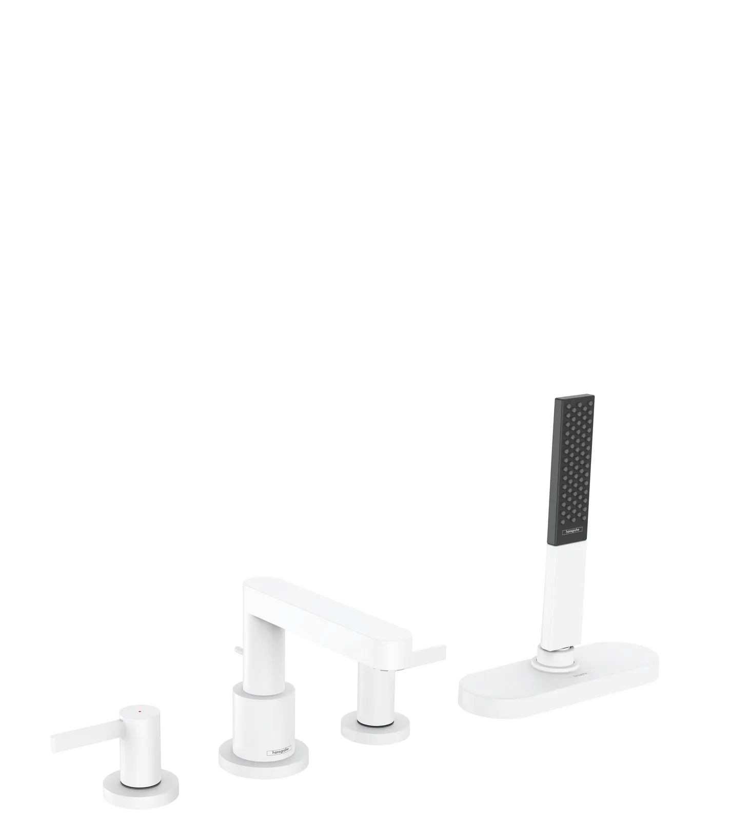 Finoris Bath-rim mixer, 4-hole, with sBox