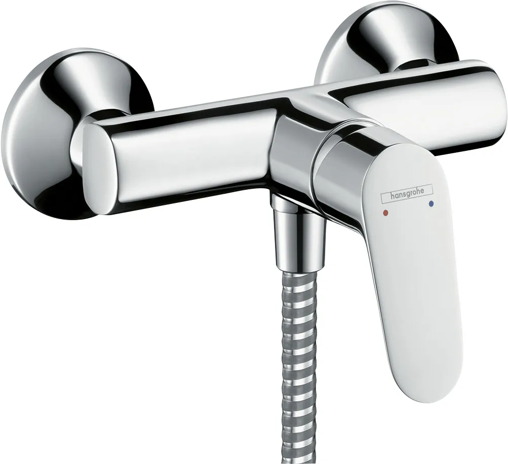 Focus Single-lever shower mixer for exposed installation