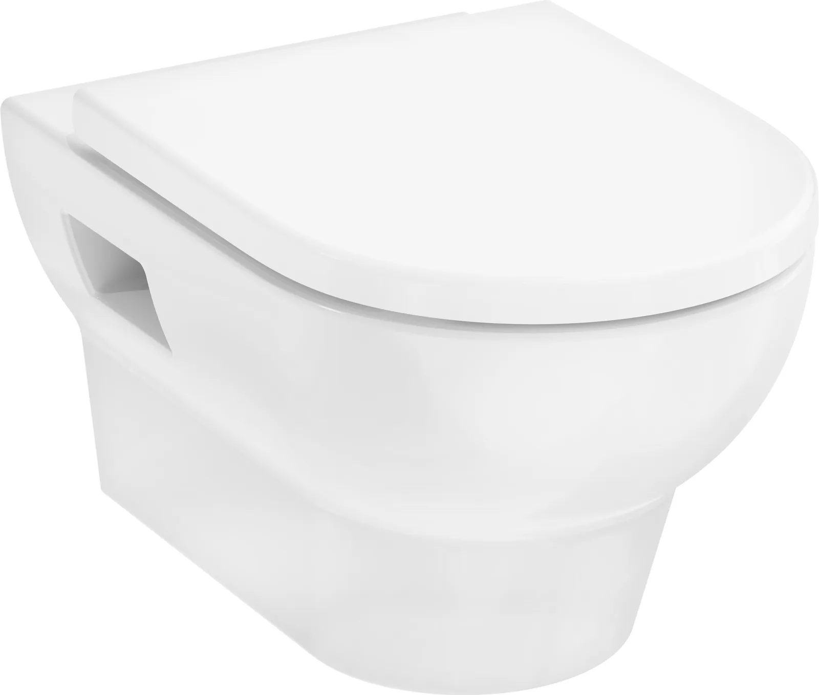 GladeLake S Комплект подвесного унитаза AquaChannel Flush с сиденьем с крышкой для унитаза