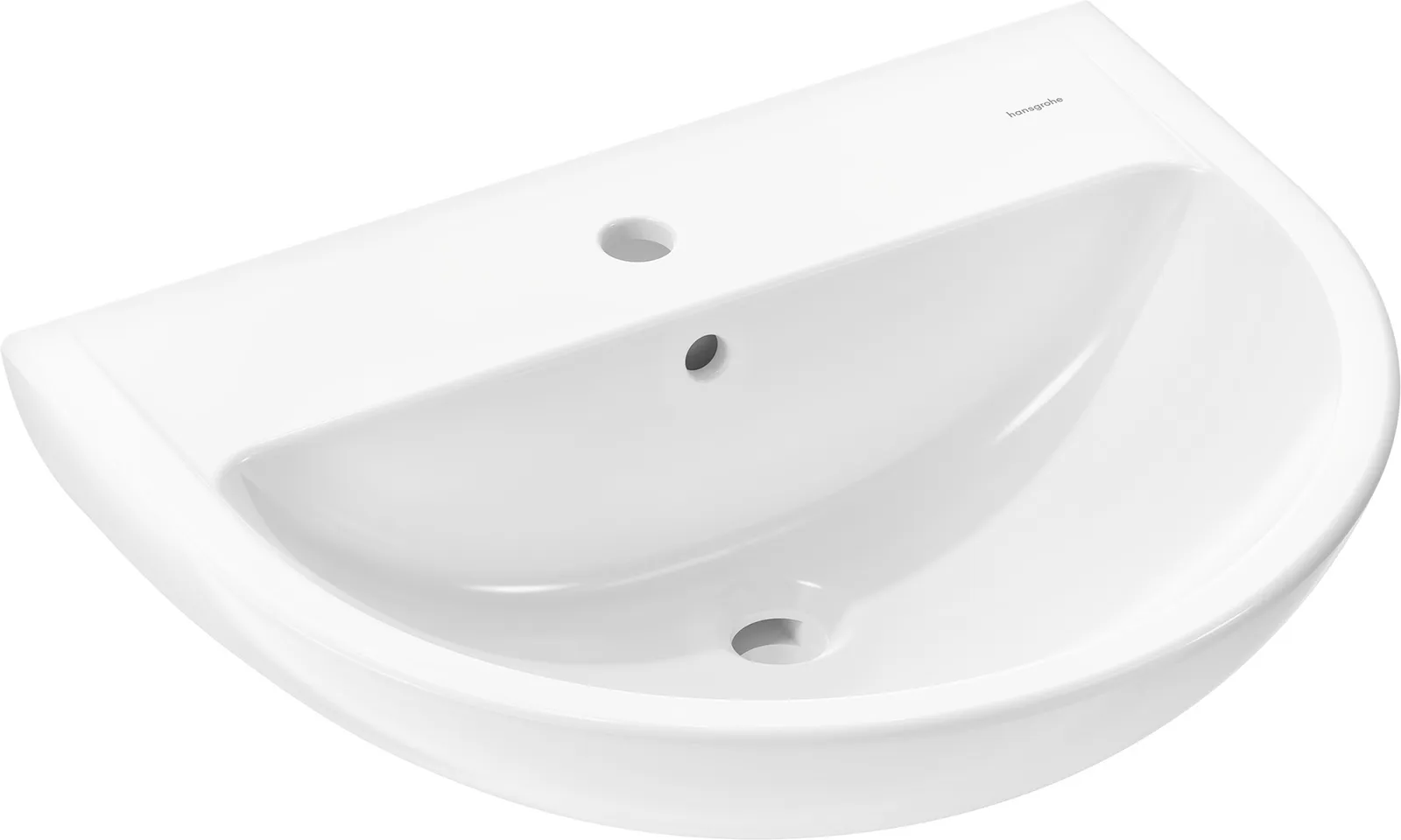 GladeLake S Washbasin 600/490 with tap hole and overflow