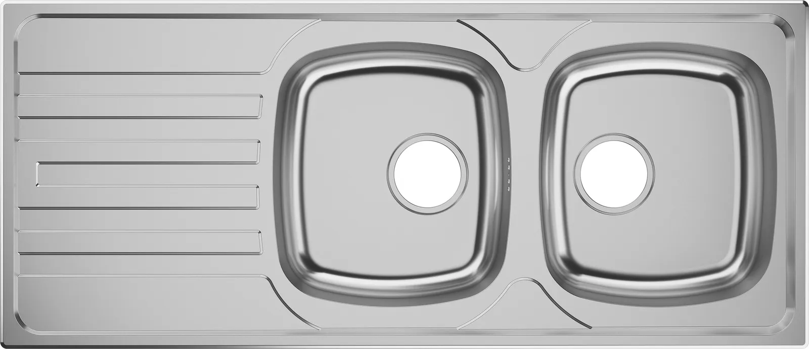 S21 S210-F720 inset kitchen sink with manual waste set
