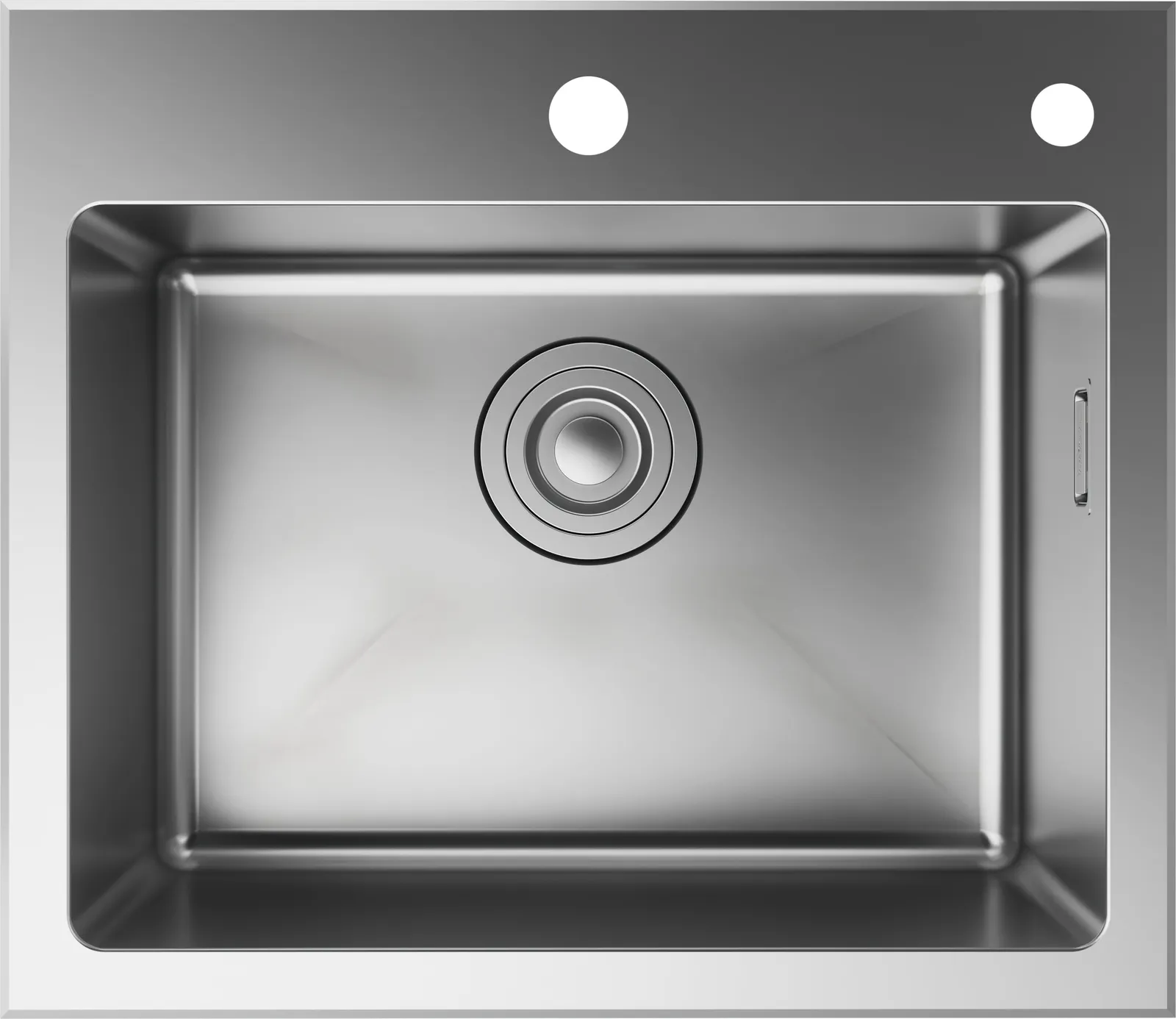 S43 S432-F400 inset kitchen sink 450, 2-hole including manual waste set