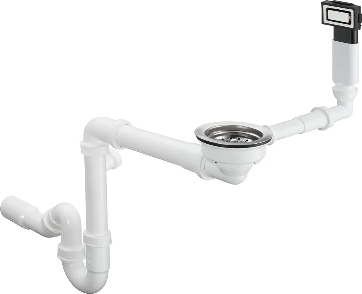 D11-10 manual waste with overflow for sink 400/450