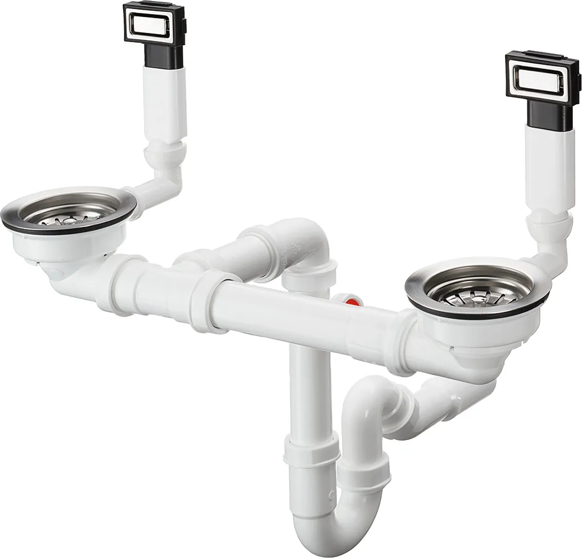 D15-10 manual waste with overflow for sink 370/370