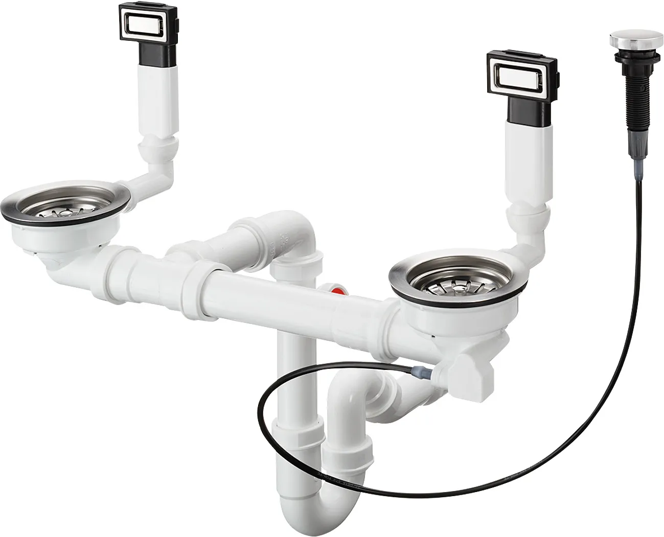 D15-11 automatic waste with overflow for sink 370/370