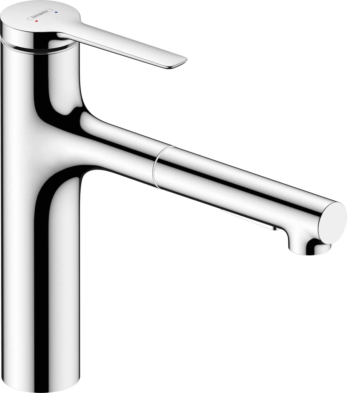 Zesis M33 Bir dastali oshxona aralashtirgichi 160, metall tortib chiqariladigan dush, 2jet, sBox