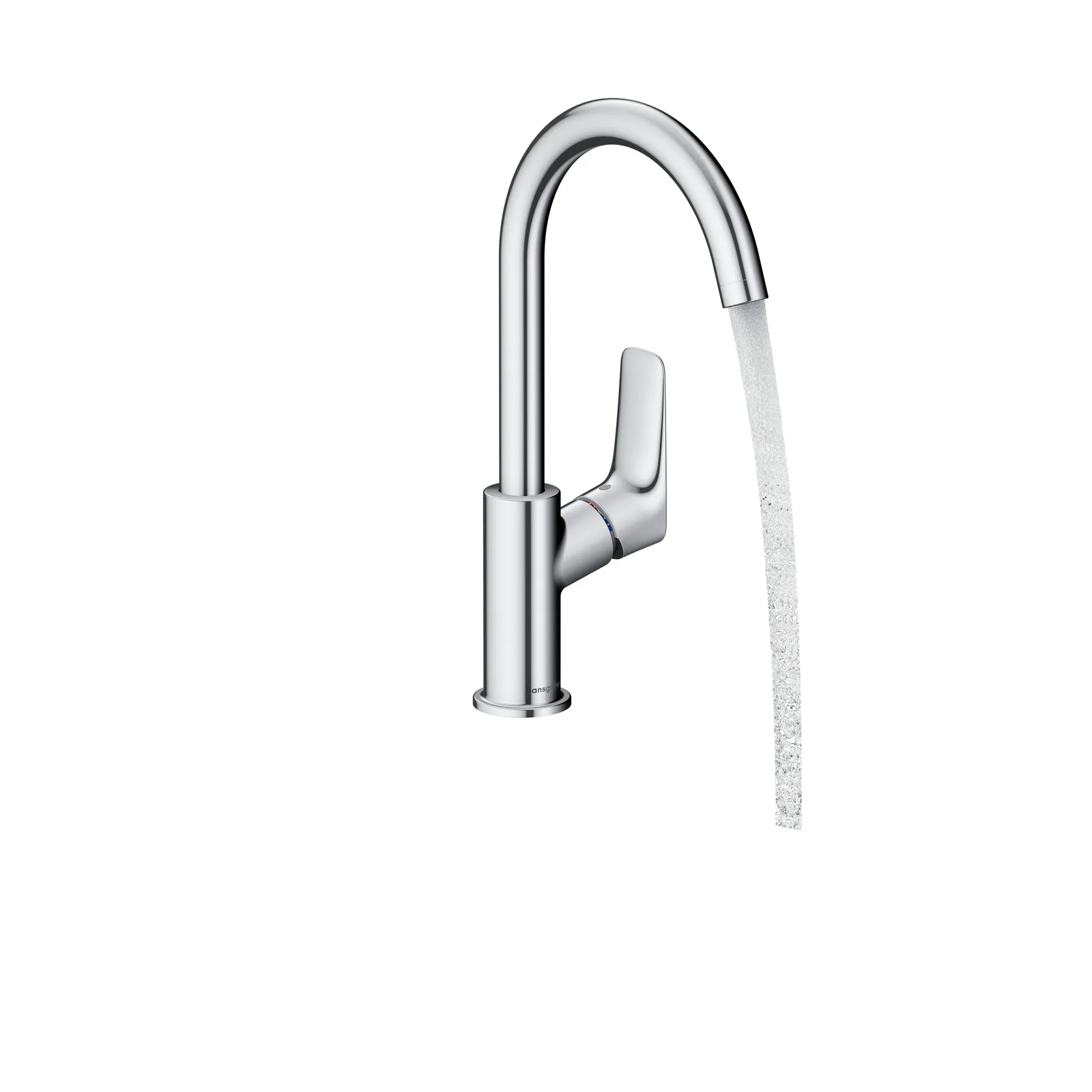 Logis Однорычажный смеситель для раковины 210 с поворотным изливом и донным клапаном pop-up