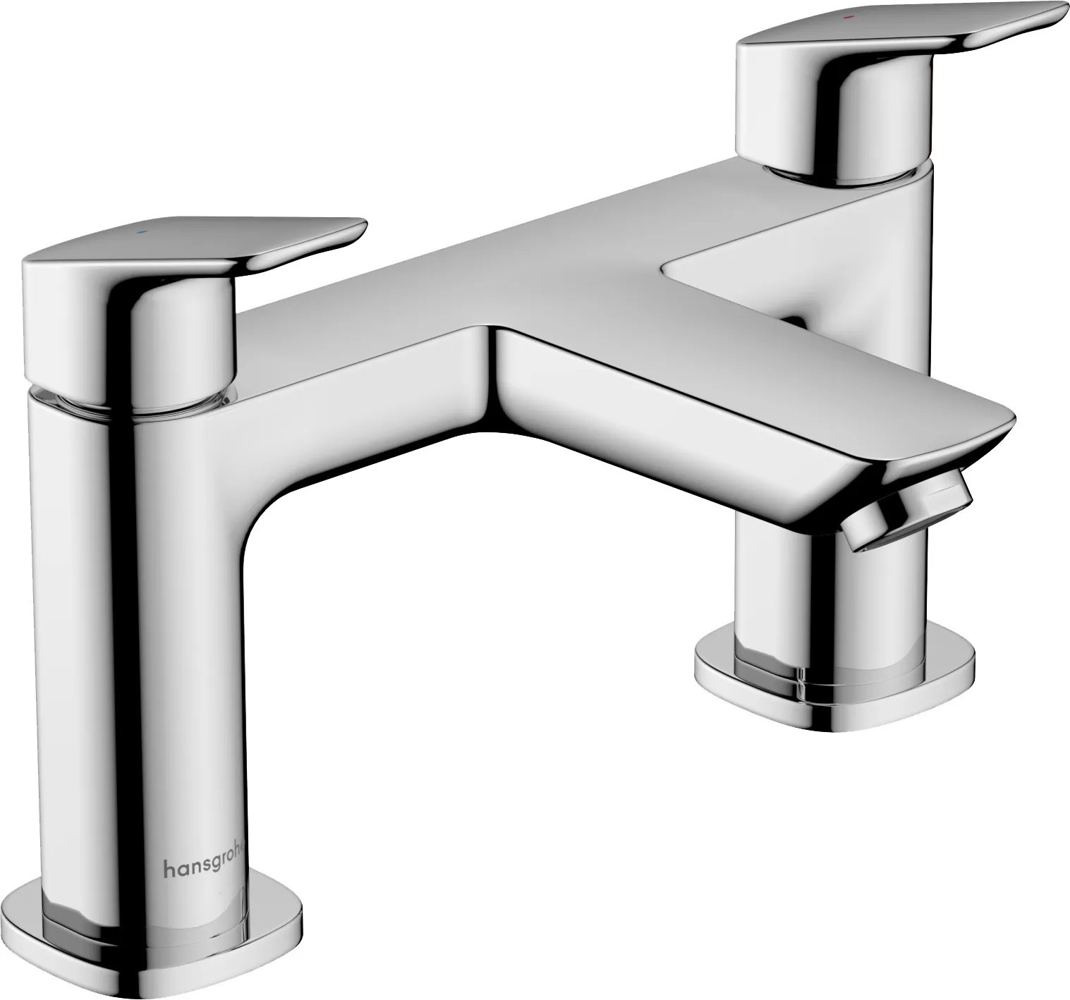 Logis Q Bath-edge mixer for 2 holes