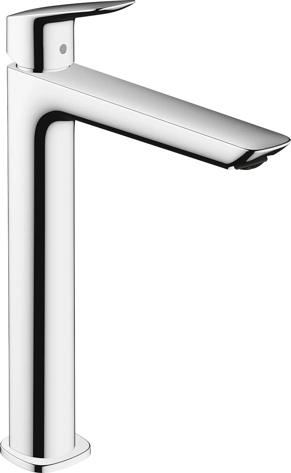 Logis Q Bir dastali lavabo aralashtirgichi 240 Fine, kosa lavabolar uchun, pop-up drenaj klapani bilan