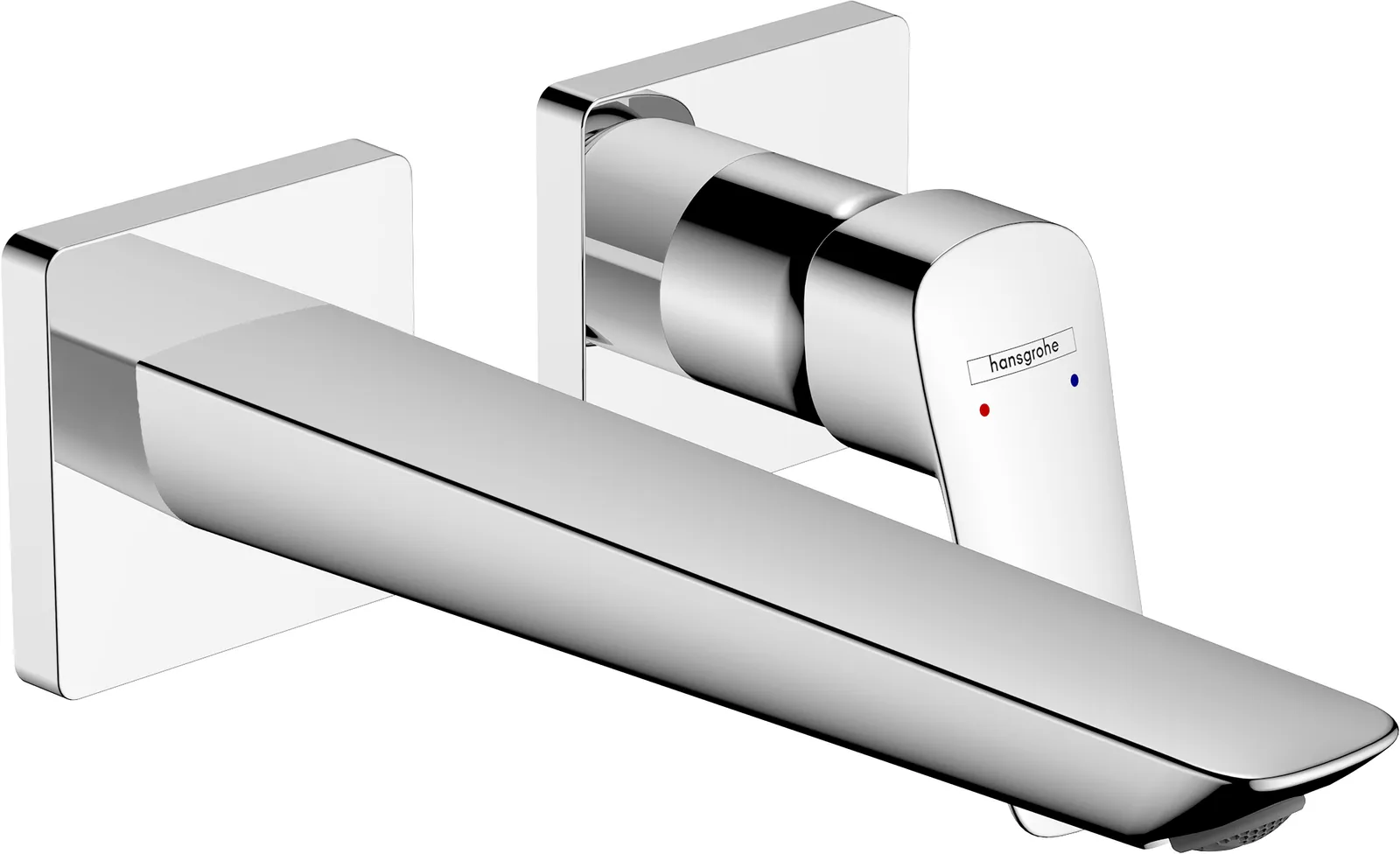 Logis Q Single-lever basin mixer for concealed installation Fine, wall-mounted with spout 20, 6 cm
