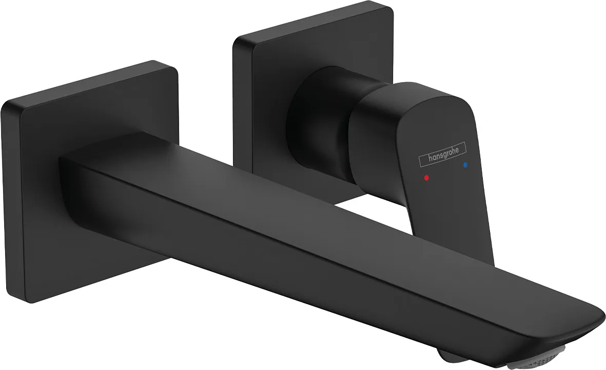 Logis Q Single-lever basin mixer for concealed installation Fine, wall-mounted with spout 20, 6 cm