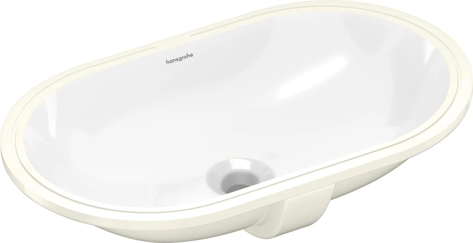 MellowTide U Pastdan oʻrnatiladigan lavabo 600/350, joʻmrak teshigisiz