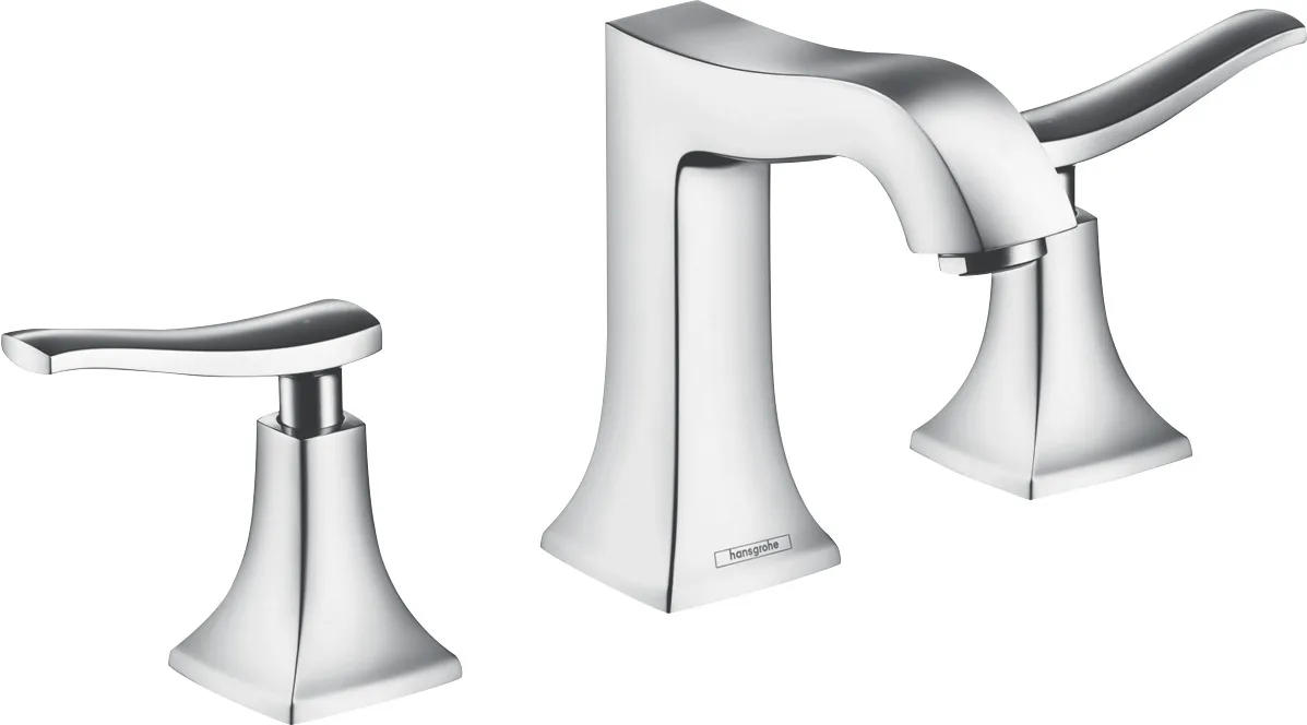 Metris Classic Basin mixer 100 3-hole with pop-up waste