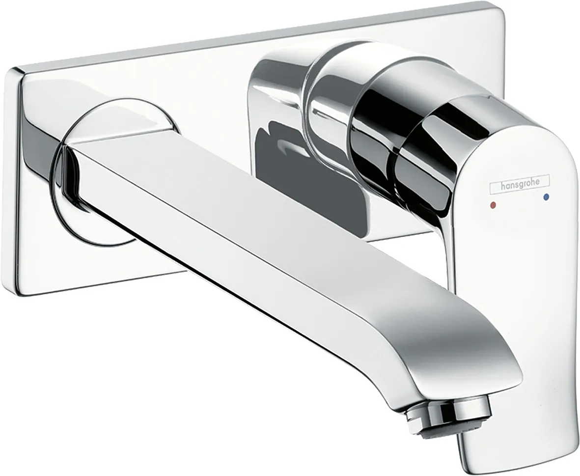 Metris Single lever basin mixer concealed, wall-mounted with spout 22, 5 cm