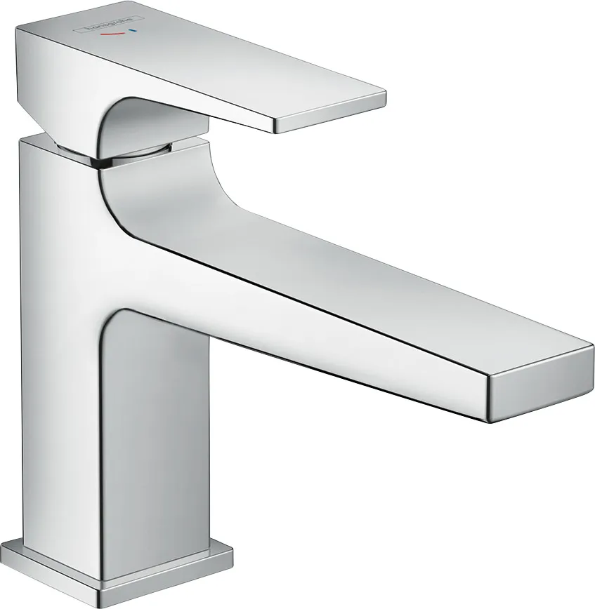 Metropol Single lever basin mixer 100 CoolStart with lever handle and push-open waste