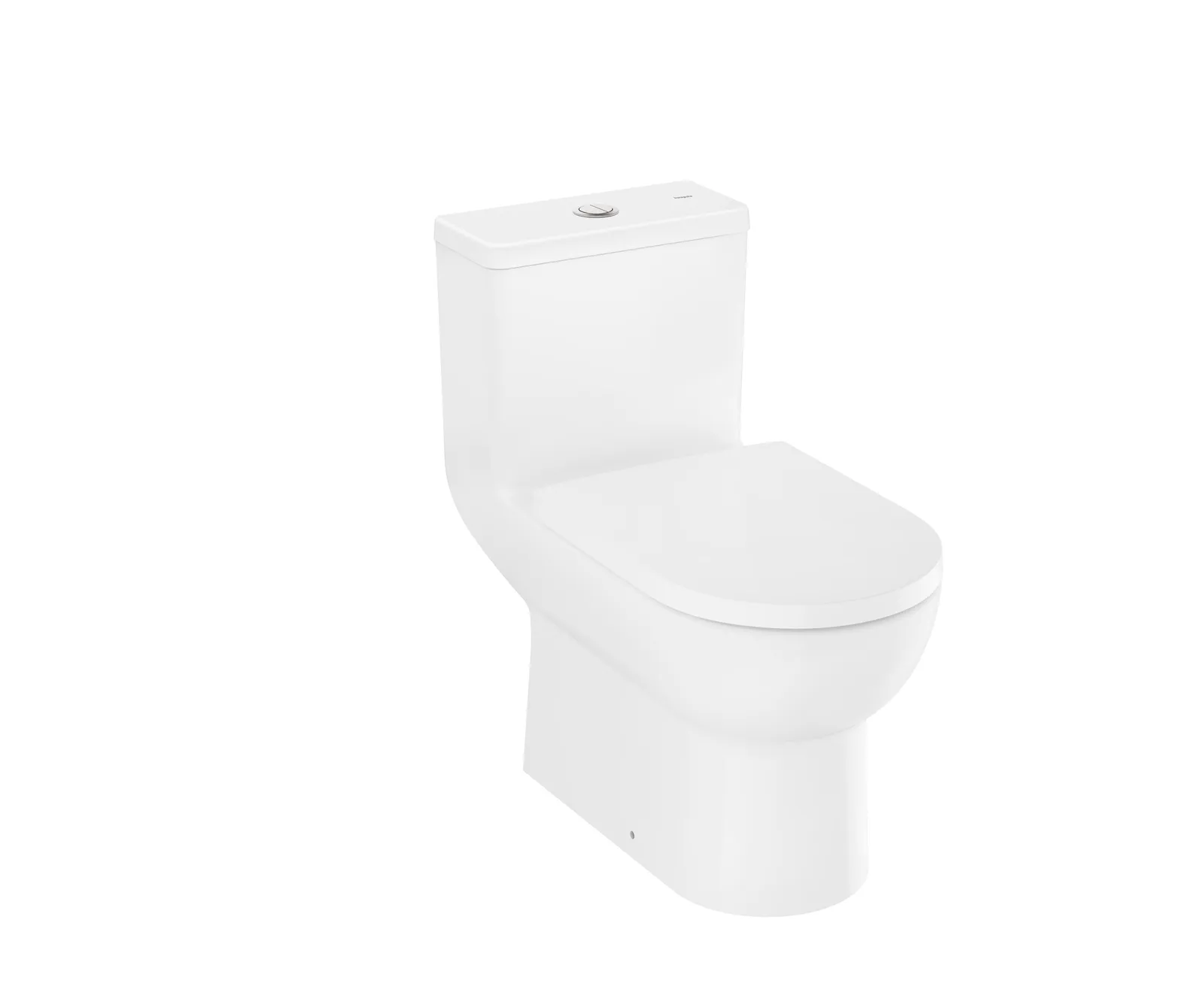 MitaPura Original S Floor-standing toilet set, one-piece, with vertical outlet 305 rimless