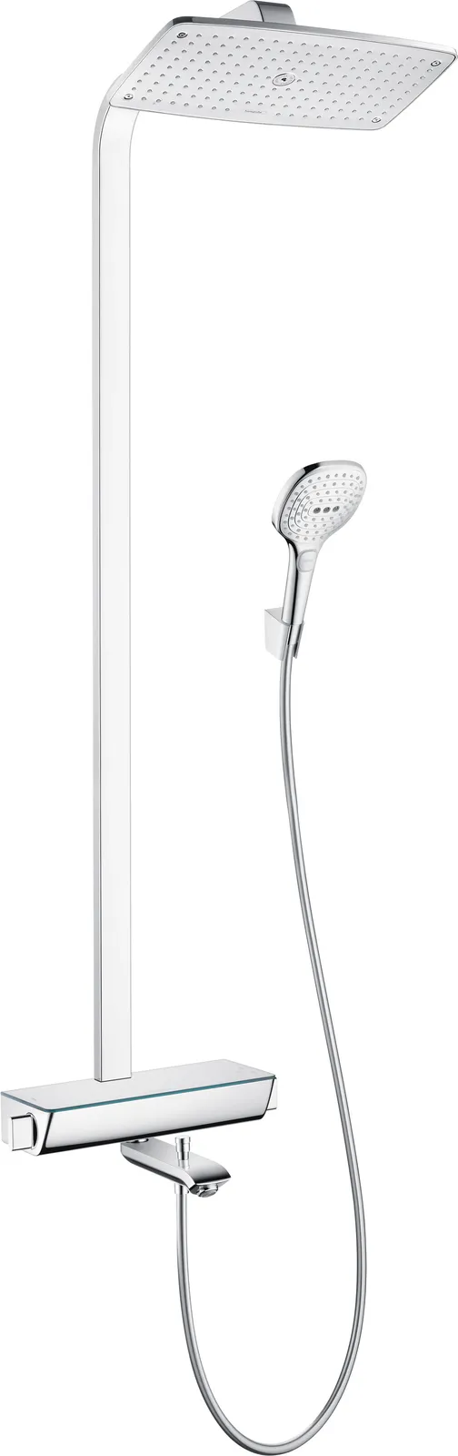 Raindance E Showerpipe dush ustuni 360 1jet, vanna termostati bilan