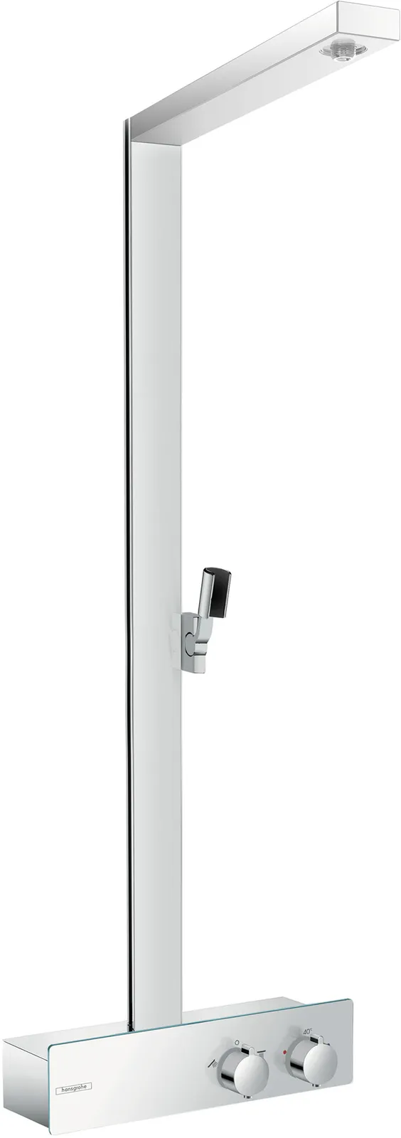 Raindance E Showerpipe with thermostat without shower components