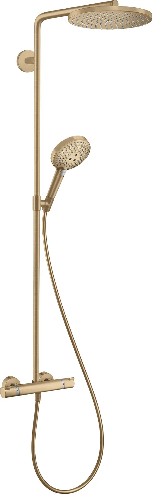 Raindance S Душевая стойка Showerpipe 240 1jet PowderRain EcoSmart+ с термостатом