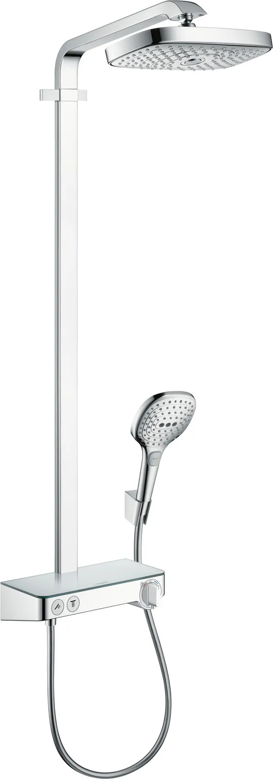 Raindance Select E Showerpipe dush ustuni 300 2jet, ShowerTablet Select 300 bilan