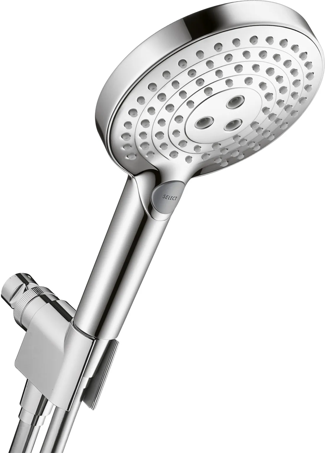 Raindance Select S Ushlagichli dush toʻplami 120 3jet 2.5 GPM, dush shlangi 160 sm bilan