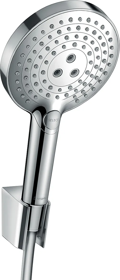Raindance Select S Ushlagichli dush toʻplami 120 3jet, dush shlangi 160 sm bilan