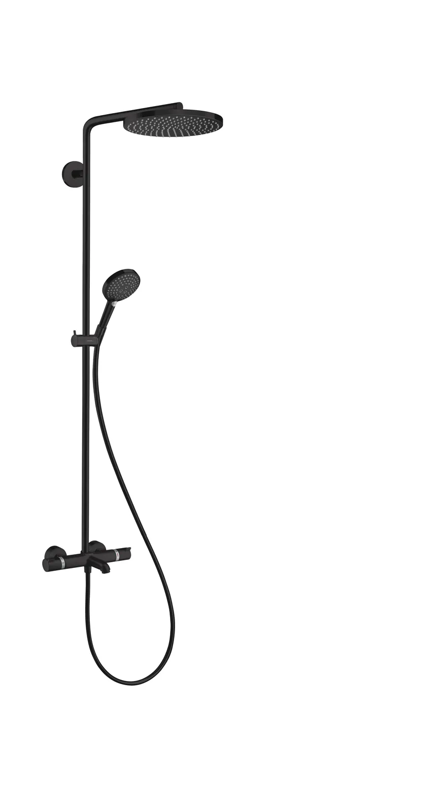 Raindance Select S Shower column Showerpipe 240 1jet PowderRain with bath thermostat