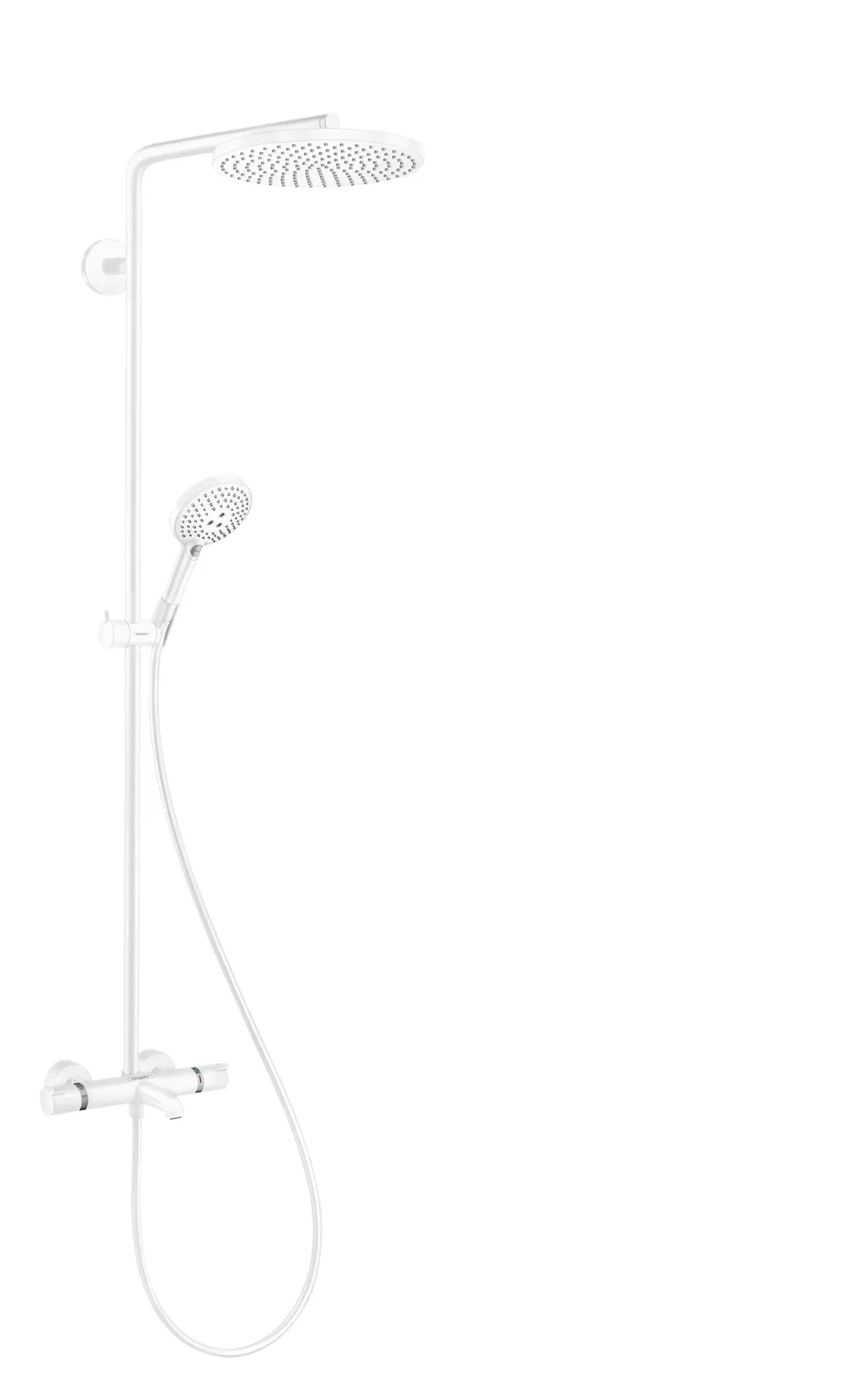 Raindance Select S Shower column Showerpipe 240 1jet PowderRain with bath thermostat