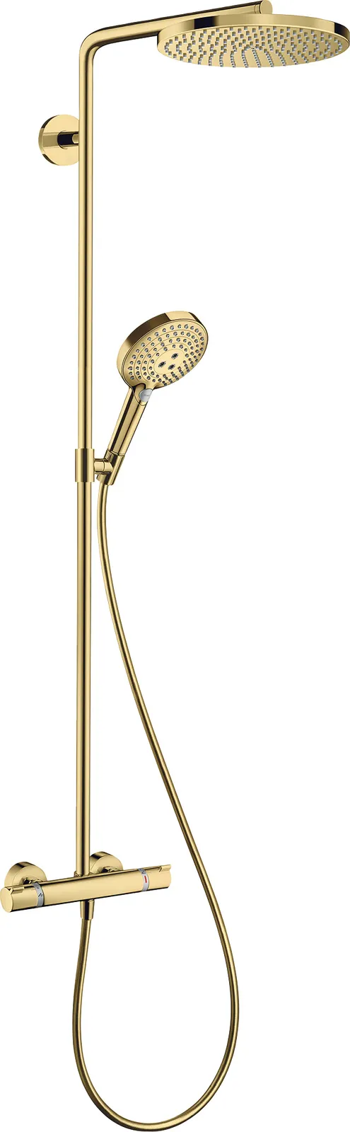 Raindance Select S Shower column Showerpipe 240 1jet PowderRain with thermostat