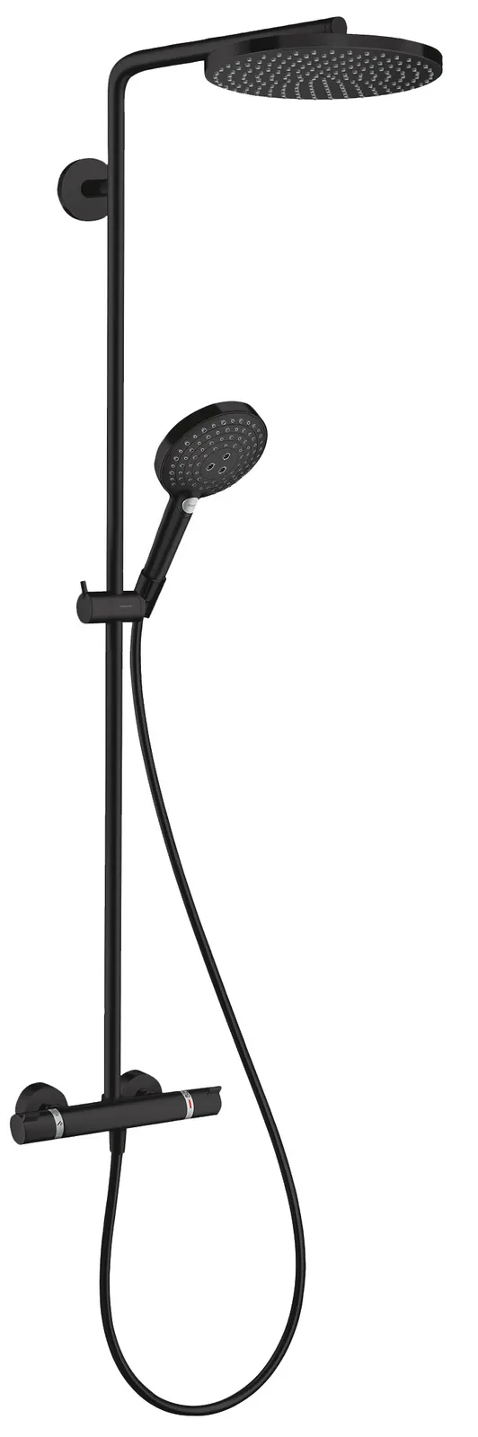 Raindance Select S Shower column Showerpipe 240 1jet PowderRain with thermostat DZR