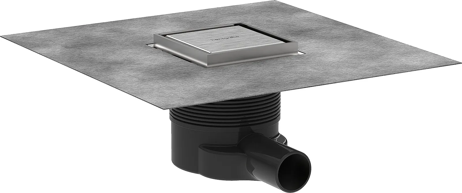 RainDrain Brilliance Complete set for point drain 100/100 with tile-in back cover