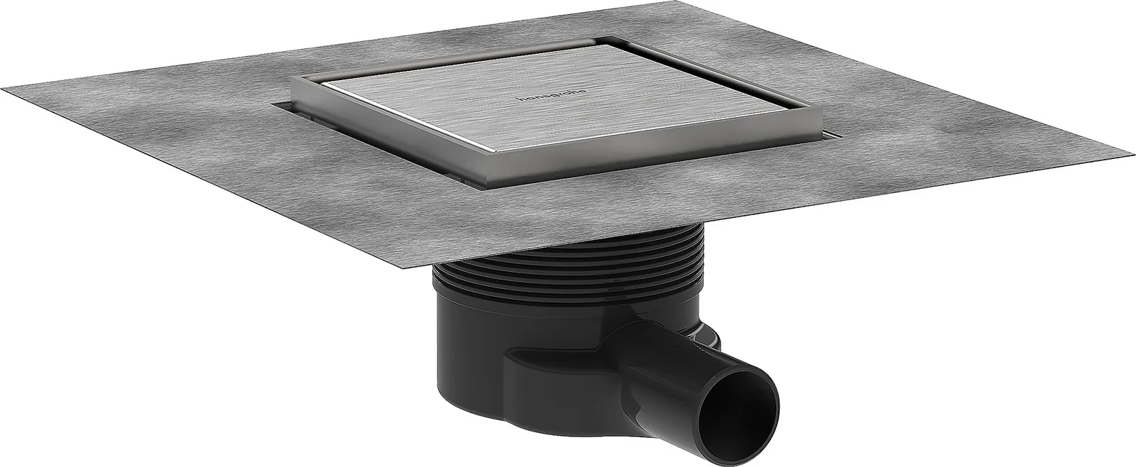 RainDrain Brilliance Полный комплект точечного трапа 150/150 задней крышкой под плитку