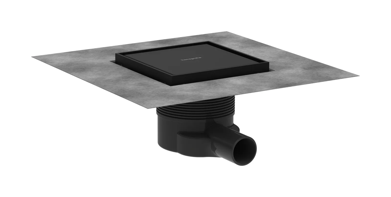 RainDrain Brilliance Полный комплект точечного трапа 150/150 задней крышкой под плитку