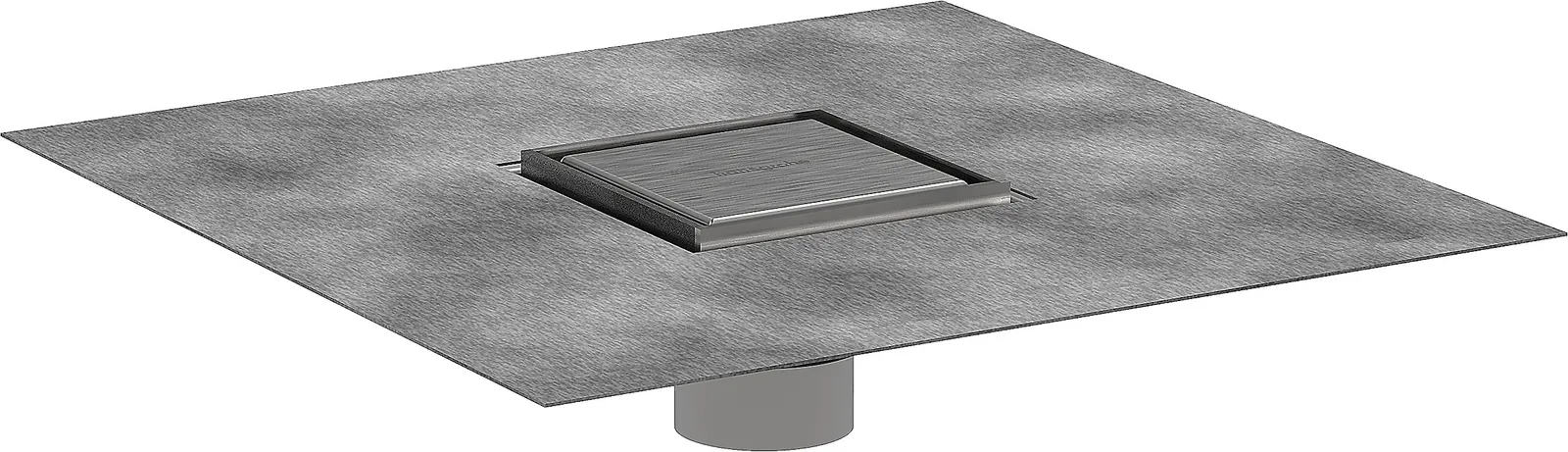 RainDrain Brilliance Комплект 4"x 4" внешняя часть задней крышкой под плитку и скрытой частью