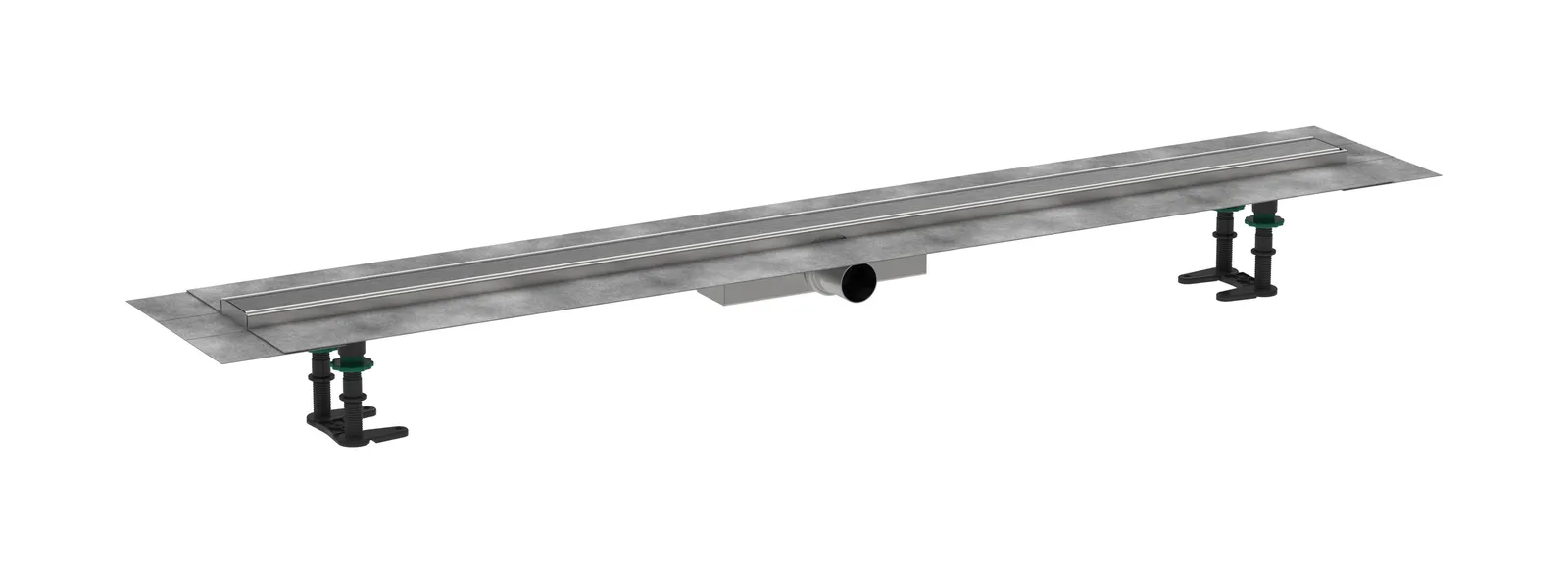 RainDrain Compact Dush trapining toʻliq toʻplami 1200, yassi montaj uchun