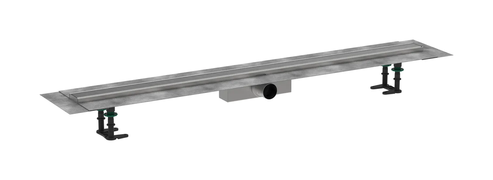 RainDrain Compact Complete set for shower drain 1200 for standard installation