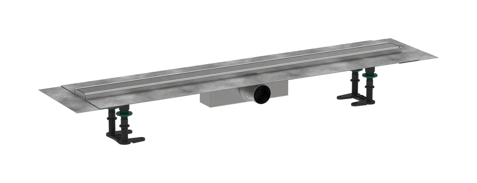 RainDrain Compact Dush trapining toʻliq toʻplami 900, standart montaj uchun