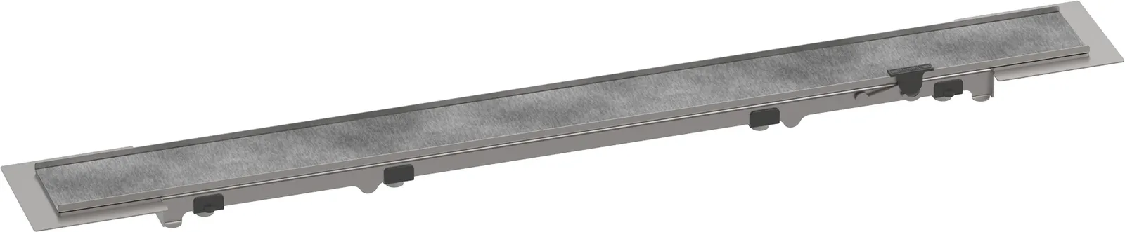 RainDrain Rock Finish set for shower channel 700 cut to size and tile-in