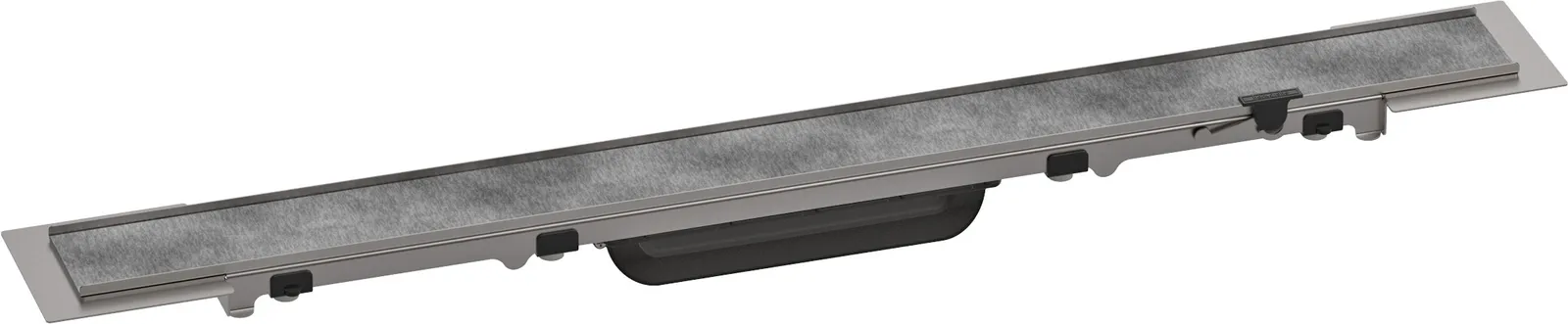 RainDrain Rock Finish set for shower channel 700 cut to size and tile-in