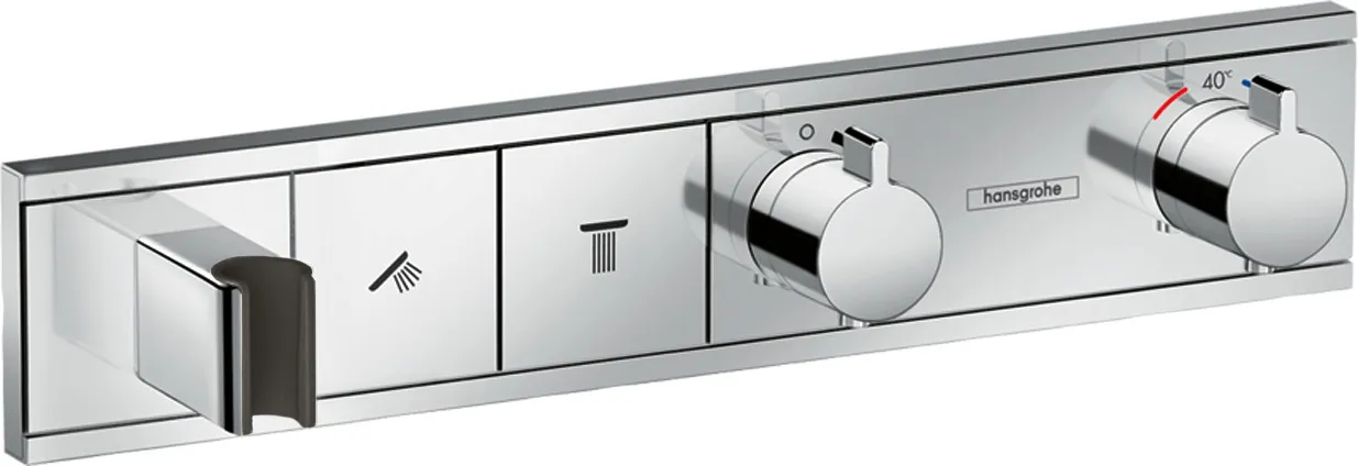 RainSelect Termostat, yashirin montaj uchun, 2 funksiyalar uchun, oʻrnatilgan dush ushlagichi bilan