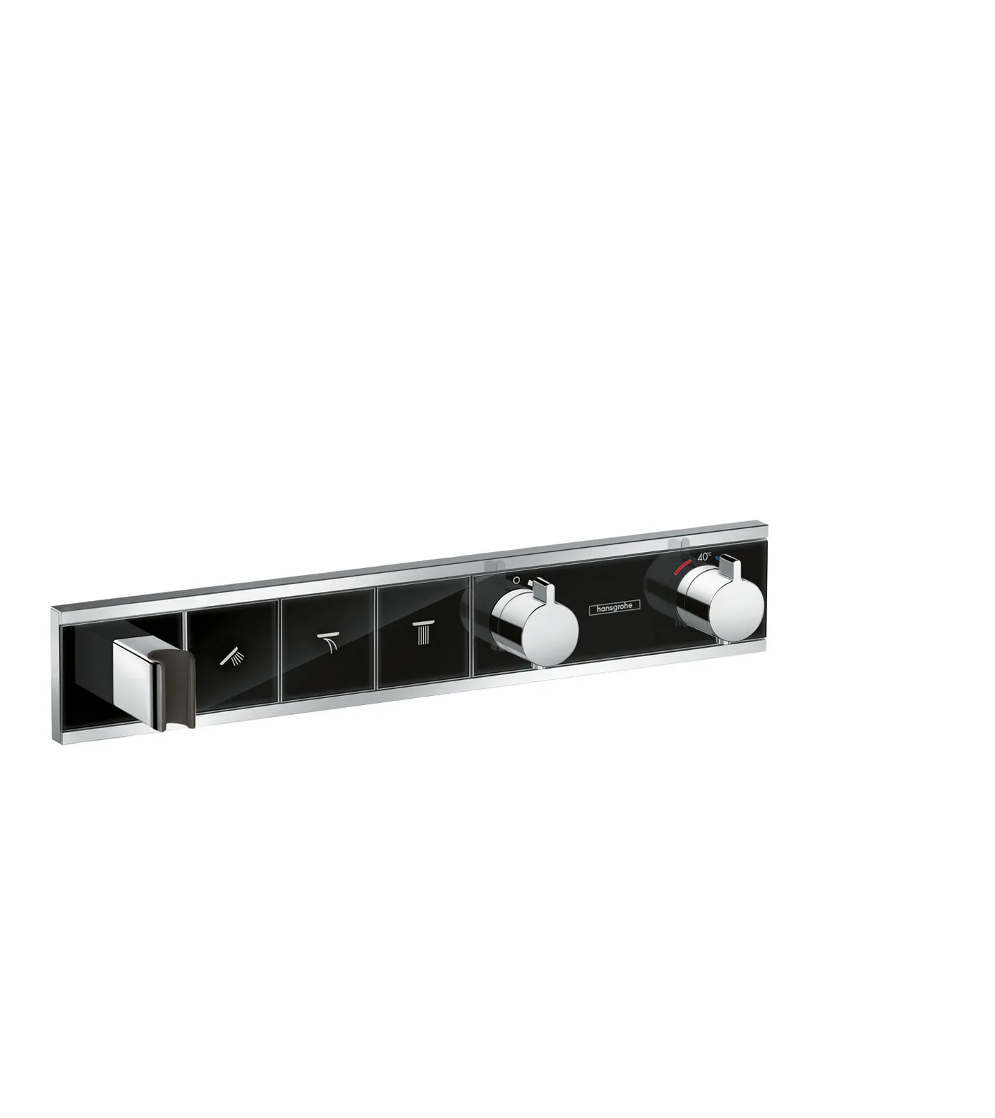 RainSelect Concealed thermostat for 3 functions with integrated shower holder