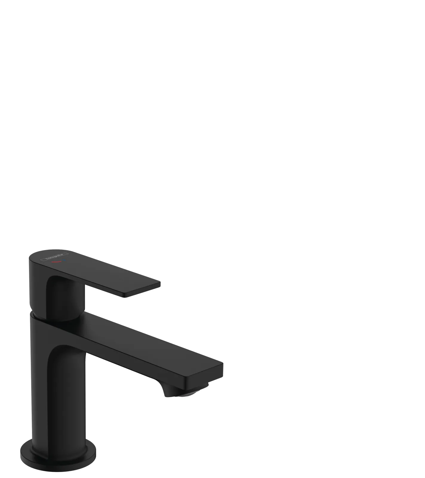 Rebris E Bir dastali lavabo aralashtirgichi 80 CoolStart EcoSmart+, pop-up drenaj klapani bilan