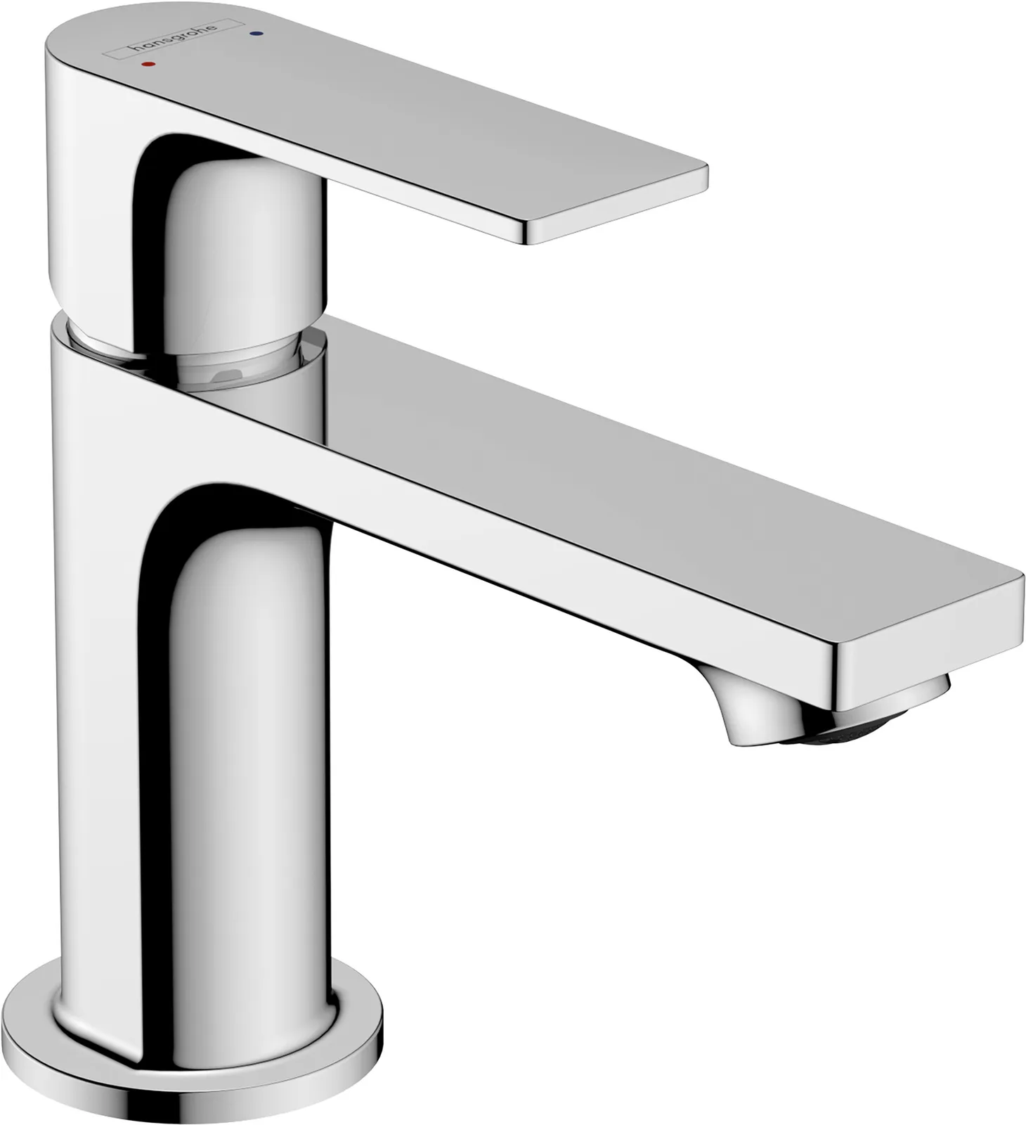 Rebris E Bir dastali lavabo aralashtirgichi 80, push-open drenaj klapani bilan