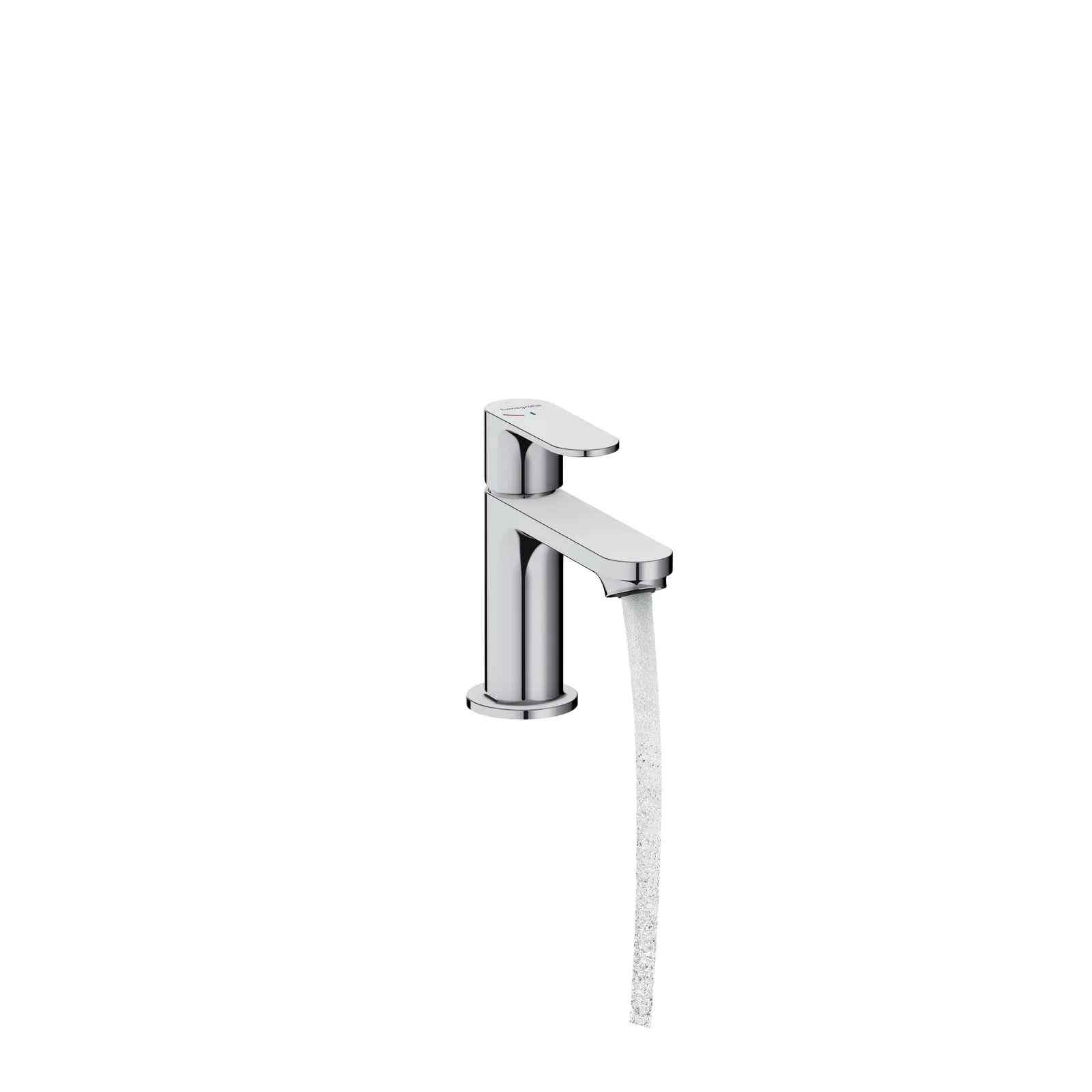 Rebris S Single-lever basin mixer 80 CoolStart with pop-up waste