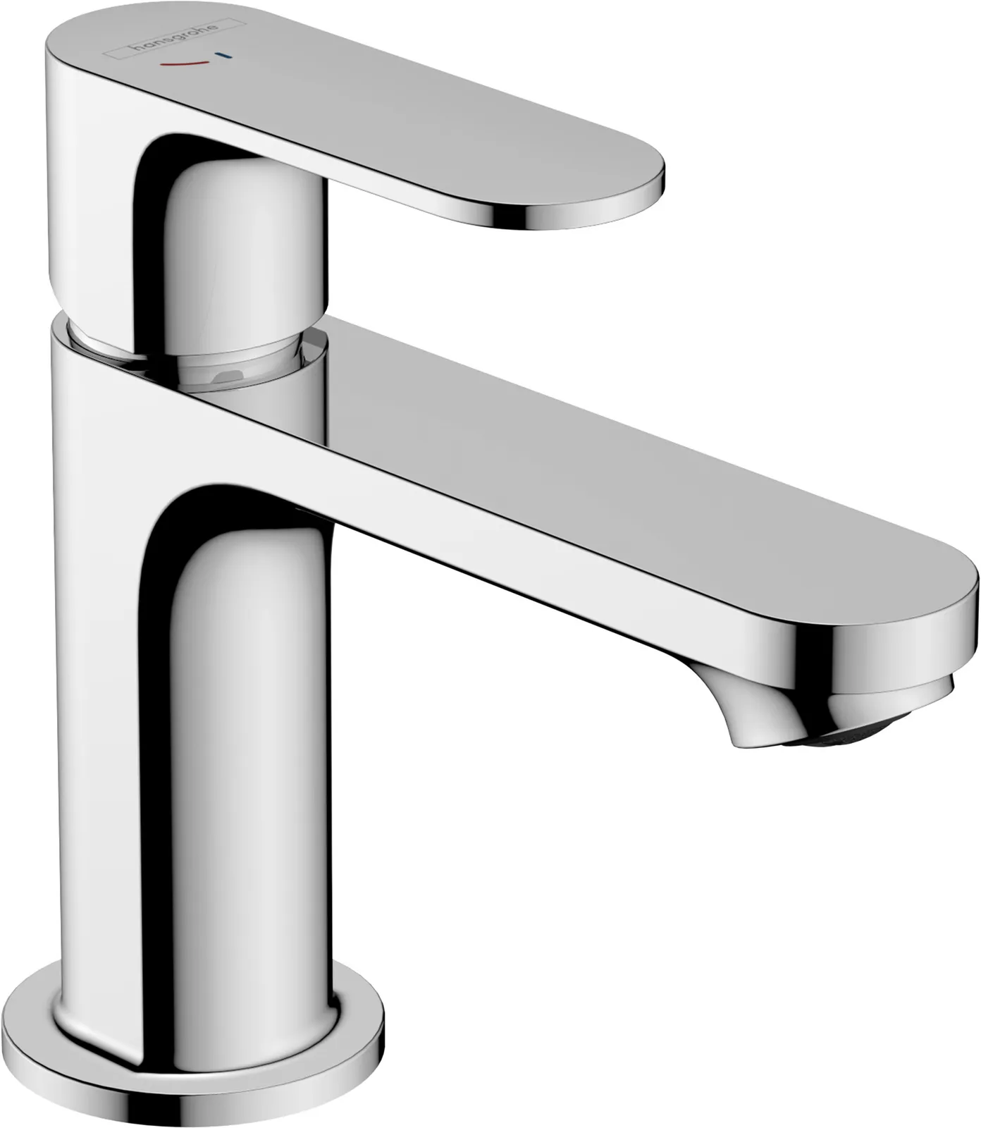 Rebris S Bir dastali lavabo aralashtirgichi 80 CoolStart, drenaj klapanisiz