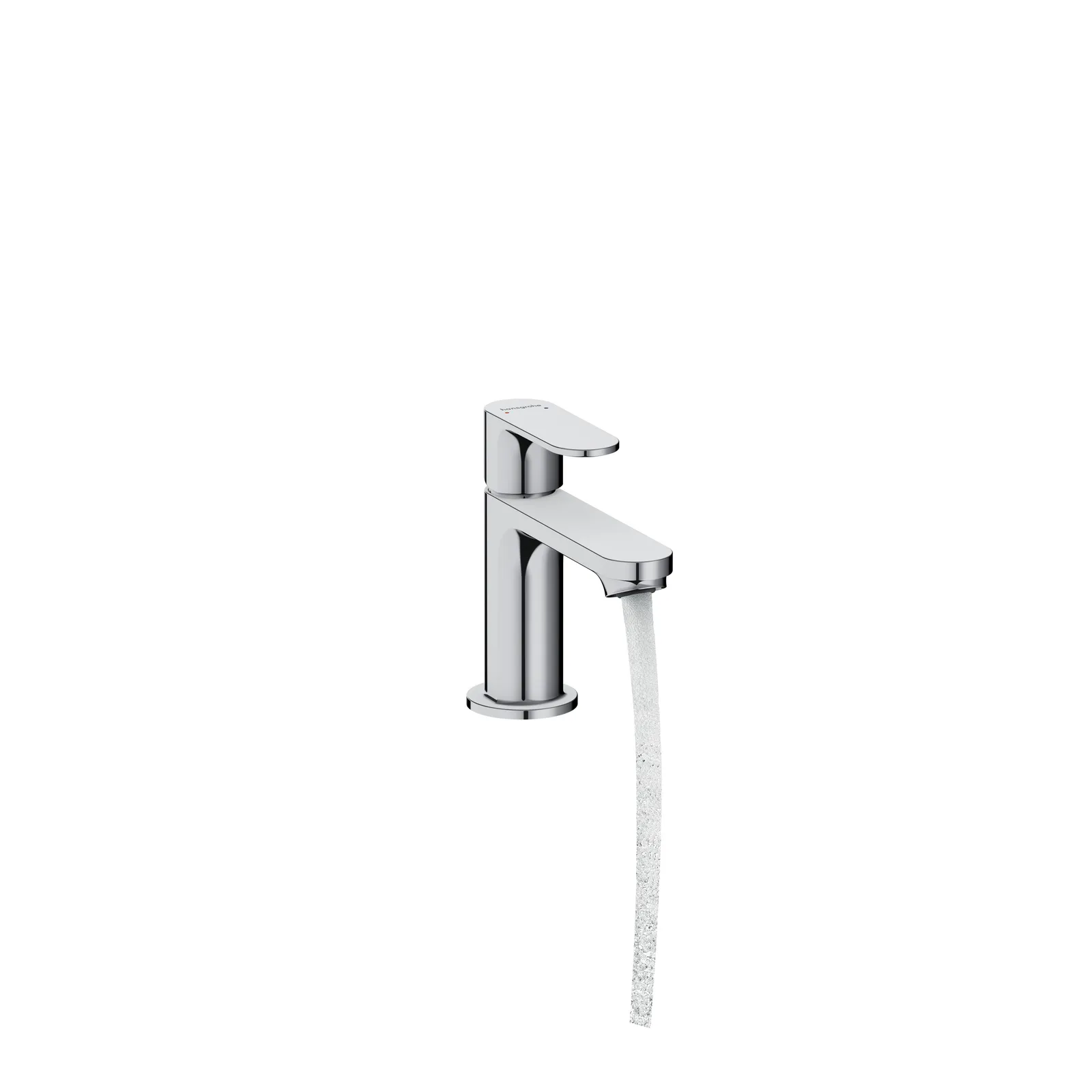 Rebris S Однорычажный смеситель для раковины 80 с донным клапаном pop-up
