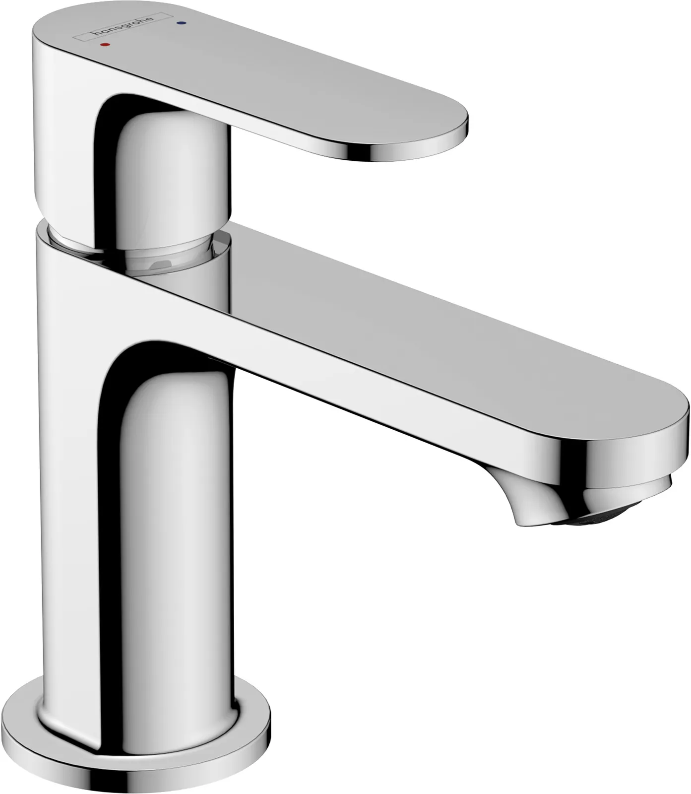 Rebris S Single-lever basin mixer 80 without pop-up waste