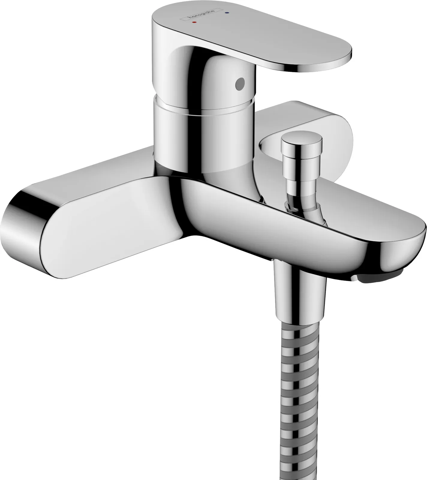 Rebris S Single-lever bath mixer for exposed installation with centre distance 15.3 cm
